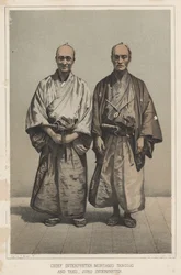 Interprète en chef Mryamo Yenoski et Tako-Juro, interprète, 1855